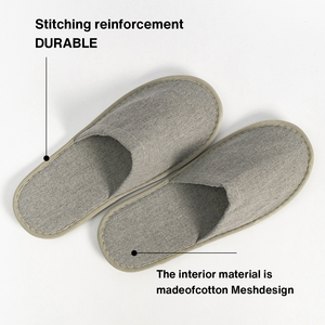 Pantuflas de Hotel Ecológicas Biodegradables de Lino, Material Natural, Pantuflas Desechables para Huéspedes, Amenidades Sostenibles para Resorts y Spas - Product Image 5