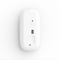 Souris sans fil ultra-mince rechargeable 2.4G BT Dual Mode Slient Click LED Lighting pour ordinateurs portables PC portables
