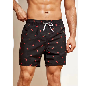 Shorts de Baño de Verano de Alta Calidad para Hombre, Conjunto de 2 Piezas con Logotipo Estampado, Tejido 100% Algodón - Product Image 2