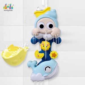 Konig Kids Whale Bathroom Plastic Toy Baby Shower Sprinkler Animal Play Water Bath Toy