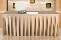 Nappe de table plissée 100% Polyester, couleur unie, élégant, pour mariage, jupe fantaisie
