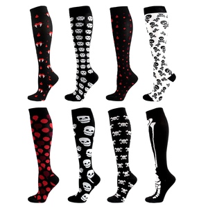 Mujer 100% Nylon Athletic Crew Calcetines Coloridos Compresión Hasta la rodilla Calcetines de tubo Primavera Transpirable Transparente Dibujos animados Desechables - Product Image 2