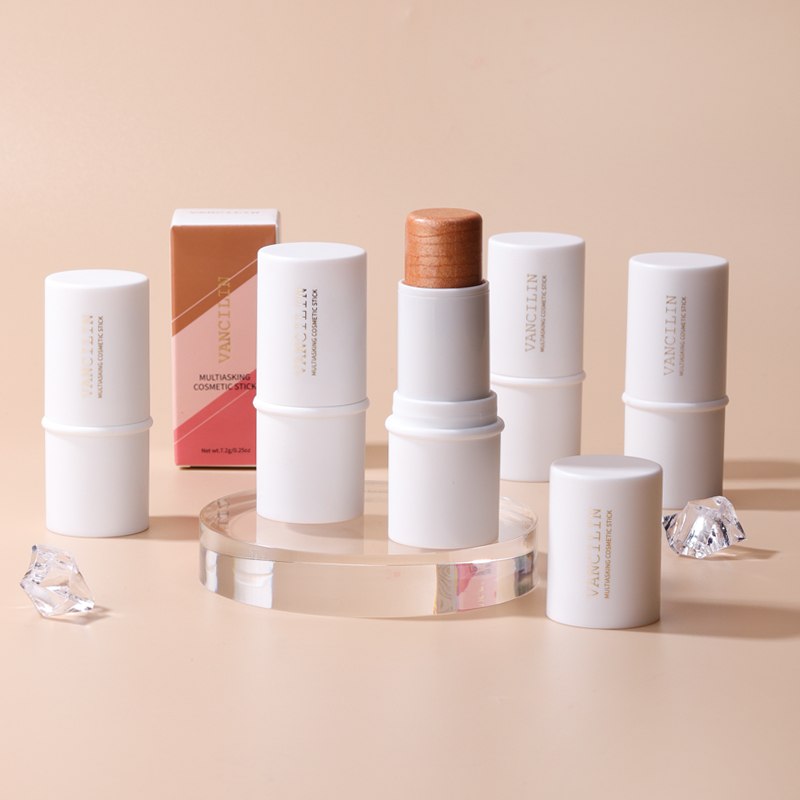 Custom Pigment Highlighter Contour Stick, No Logo, Private Label, Vegan Blusher, Makeup