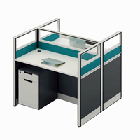 Hauteur qualité design d'intérieur écriture ordinateur table démontable centre d'appels cabines bureau poste de travail partition pour 8 personnes