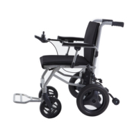 Fauteuil roulant électrique pliable portable en alliage d'aluminium ultra léger Baichen 14,8 kg avec moteur sans balais de 190 W