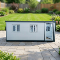 Conteneurs pliables extensibles de 20 pieds, résistants aux intempéries, économiques, conteneurs pliables, mini-maison préfabriquée avec salle de bain complète