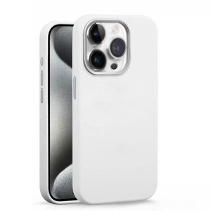 Nueva funda de teléfono de silicona líquida 2024, funda magnética con anillo de Metal de microfibra para <span class=keywords><strong>iPhone</strong></span> 15, funda para <span class=keywords><strong>iPhone</strong></span> 16 Pro Max - Product Image 2