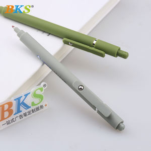 Simple Morandi siswa kustom Gel pena inspirasi pesan pena Logo kantor sekolah hadiah perlengkapan untuk promosi - Product Image 4