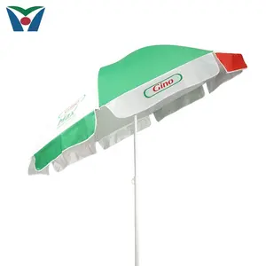 Sombrilla de playa con impresión personalizada, paraguas promocional con logotipo impreso, barato