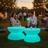 Table de bar portable en plastique avec LED 16 couleurs RVB, étanche, pour discothèque et événements, mobilier commercial, idéale pour le dropshipping