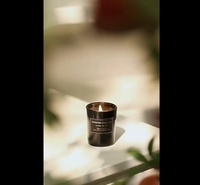 Bougie Votive d'Aromathérapie Moderne Faite à la Main de Haute Qualité, en Verre Plaqué Or, Non Toxique, Écologique, en Cire de Soja, pour Anniversaire, Haut de Gamme