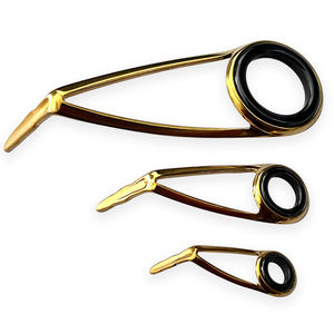 Ensemble de guides de <span class=keywords><strong>canne</strong></span> à pêche en or ultra légers TN09 Anneaux en céramique à haute brillance Guides de <span class=keywords><strong>canne</strong></span> à pêche Accessoires de <span class=keywords><strong>remplacement</strong></span> - Product Image 1