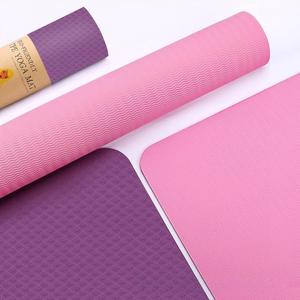 Tapis de yoga TPE, tapis de sport, tapis de yoga antidérapant 6 mm, logo personnalisé, impression UV, respectueux de l'environnement, double couche, tapis de yoga TPE - Product Image 3