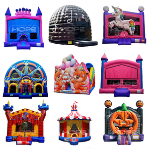 18ft ngọt banaza cây cọ nhiệt đới evets lâu đài bouncy cho thuê tiệc lớn ướt khô trượt nước thương mại trượt nước - Product Image 6