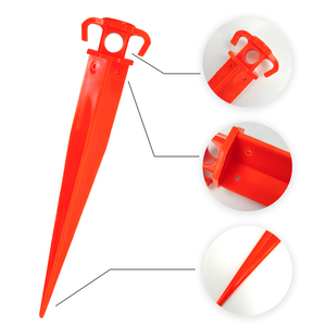 Piquets de tente portables en polypropylène de 11 et 16 pouces, matériau PP - Product Image 4