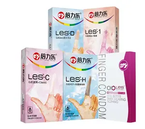 8 pcs/box high quality for LES finger condoms for men and women orgasm fun medicine finger condoms