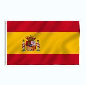 Drapeau d'<span class=keywords><strong>espagne</strong></span> 100% polyester 3x5 pieds, avec deux œillets, en STOCK, bon marché - Product Image 1