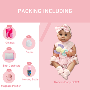 Muñecas Bebé Reborn Kindure de 20 Pulgadas, Muñecas de Vinilo Suaves y Pequeñas, Modelo de Juguete de Recién Nacido Realista - Product Image 5
