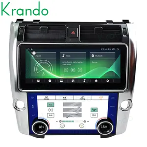 Krando 12.3 ''Android 12.0 Rádio Do Carro com AC Para Land Rover Discovery 4 2009-2017 Multimedia Player + AC PaneL Auto GPS Estéreo