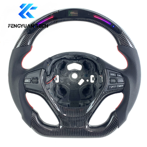 Accesorios Interiores para Automóviles Personalizados, Volante de Fibra de Carbono LED para <span class=keywords><strong>BMW</strong></span> F30 F32 F35 F10 F20 F07 F01 E46 E60 E90 M3 M4 M5 <span class=keywords><strong>M7</strong></span> - Product Image 4