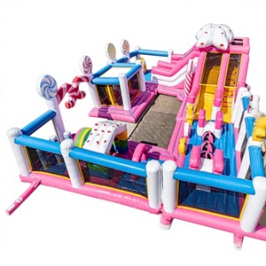 Circuito <span class=keywords><strong>de</strong></span> Obstáculos Inflable Rosa, <span class=keywords><strong>Diseño</strong></span> Gráfico Personalizado, Casa <span class=keywords><strong>de</strong></span> Brinco para la Diversión <span class=keywords><strong>de</strong></span> los Niños Pequeños - Product Image 1