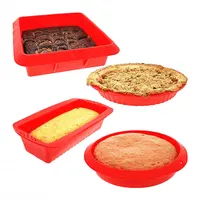 Non-stick Mini Loaf Pan 4 Pack Siliconen Brood Brood Pan Cakevorm