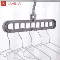 Lavinia Cintre pliable en plastique à 9 trous Cintre de salle de bain pour magasin de garde-robe d'économie multicouche pour vaisselle de voyage Durable