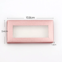 Boîte d'emballage de faux cils en carton vide, design gratuit, étiquette privée de luxe, logo personnalisé