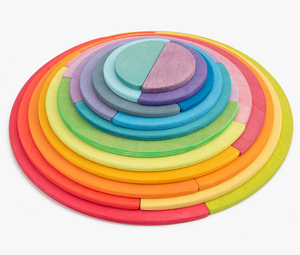 Jouets <span class=keywords><strong>en</strong></span> bois <span class=keywords><strong>arc</strong></span>-<span class=keywords><strong>en</strong></span>-<span class=keywords><strong>ciel</strong></span> pour enfants, blocs <span class=keywords><strong>de</strong></span> construction <span class=keywords><strong>en</strong></span> bois pour bébés, jouets éducatifs <span class=keywords><strong>en</strong></span> bois Grimm, <span class=keywords><strong>Grimms</strong></span> Polarlichter - Product Image 4