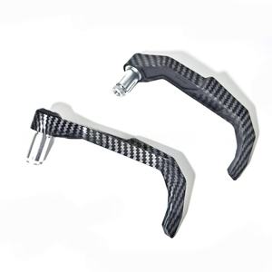 Protector de Manos para Motocicleta, Pieza Universal para Moto, Protector de Manos con Patrón de Fibra de Carbono para Freno y Embrague - Product Image 4