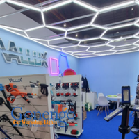 Hexagone en aluminium de haute qualité a mené la lumière de latte pour les lumières de gymnase de barbier de supermarché de magasin de centre commercial