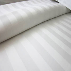 Tela de Poliéster Peinado con Rayas Satén, Teñida Lisa, para Ropa de Cama de Hotel de Lujo - Product Image 2