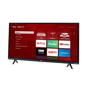 Professional Intelligent Designs Black 55 Inch Flat Screen Smart Tv With Stands