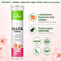 Comprimés effervescents Aeglewell Skin Glow au glutathion et à l'acide hyaluronique – Complément alimentaire beauté quotidien