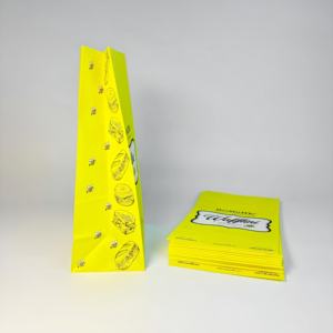 Wholesale Custom Logo Printed Square Bottom Paper <b>Bag</b> for Packaging Food Noodles Milk Sushi Shoes Cosmetics Cotton Embossing - Product Image 2