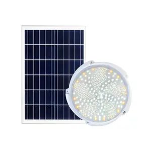 Grosir solar langit-langit lampu panel-Lampu Plafon Energi Surya Baterai Lithium Dalam Ruangan, Lampu Led Tenaga Surya dengan Panel Surya