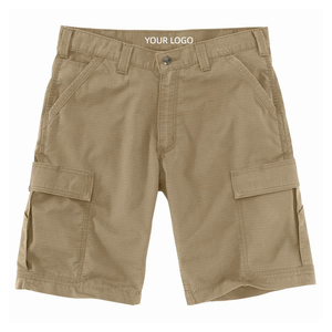 Factory Customized <strong>Work</strong> Wear <strong>Stretch</strong> Relaxed Fit Ripstop Khaki Cargo Duck Canvas Baggy <strong>Work</strong> <strong>Shorts</strong> for Men - Product Image 1
