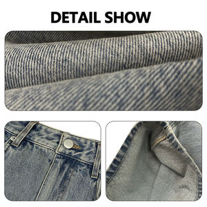<span class=keywords><strong>Pantaloni</strong></span> <span class=keywords><strong>Jeans</strong></span> <span class=keywords><strong>Cargo</strong></span> da <span class=keywords><strong>Uomo</strong></span> 100% Cotone di Alta Qualità Stile Casual Vestibilità Baggy del Produttore con Lavaggio Enzimatico - Product Image 5