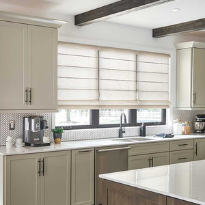 Meilleures ventes : Rideaux en lin uni intégrés, voilages naturels semi-opaques, stores romains sans cordon pour fenêtre - Product Image 4