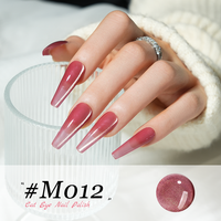 Stylo de vernis gel magnétique KUDAN Cat's Eye One Step, 24 teintes, logo personnalisé en usine pour la vente en gros aux salons de manucure européens