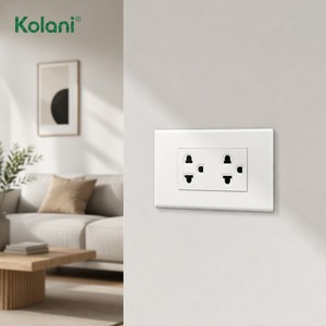 แผงจ่ายไฟติดผนังแบบโมดูลาร์แนวตั้ง Kolani รุ่น 120, 16A 250V ซ็อกเก็ตปลั๊กหลายช่องแบบฝัง 6 รู พร้อมฝาครอบนิรภัย - Product Image 6