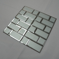 Mosaïque de verre pour salle de bain à fusion à chaud, motifs de parquet chinois, murs décoratifs, hôtels, piscines, cuisines, extérieur, pierre de marbre bleue