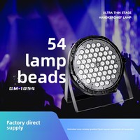 Luces LED PAR RGB 54/60 con Gradiente, Estrobo, Modos de Funcionamiento Automático Activados por Sonido, Multi-Plug para Escenario y Bar en Casa, Mezcla de Colores