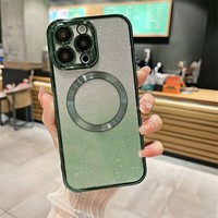 Nouvelles Coques de Téléphone Magnétiques Scintillantes Antichoc Multicolores pour iPhone 17 Air 16 Plus Pro Max 15 14 13 12 11 – Housse de Protection