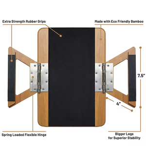 Bàn để tay <span class=keywords><strong>sofa</strong></span> di động bằng tre, chắc chắn, dùng để ăn uống - Product Image 6