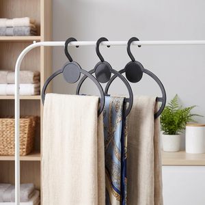 Porte-foulards ovale simple et multifonctionnel pour magasin de vêtements, idéal pour l'affichage d'écharpes et de châles - Product Image 5