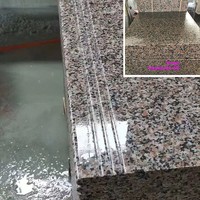 Carrelage d'escalier en marbre et granit Sanbao Rouge, surface antique, pour intérieur et extérieur, qualité export, résistant au feu