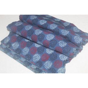 Proveedores de Telas Éticas Hechas a Mano, Tela 100% Algodón Estampada a Mano, Tela Suave Natural Estampada a Mano por Metro - Product Image 1