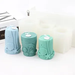 Molde de silicone para fazer velas, confecção de velas, molde de silicone diy, pilar marinho, estrelado, decoração de casa, ferramenta de velas