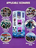 Distributeur automatique intelligent personnalisé pour le nettoyage de casques, avec corps métallique et écran LCD